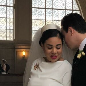 Vintage wedding veil pillbox hat style